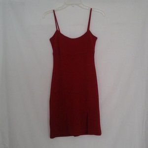 Red, slightly glittery dressy dress